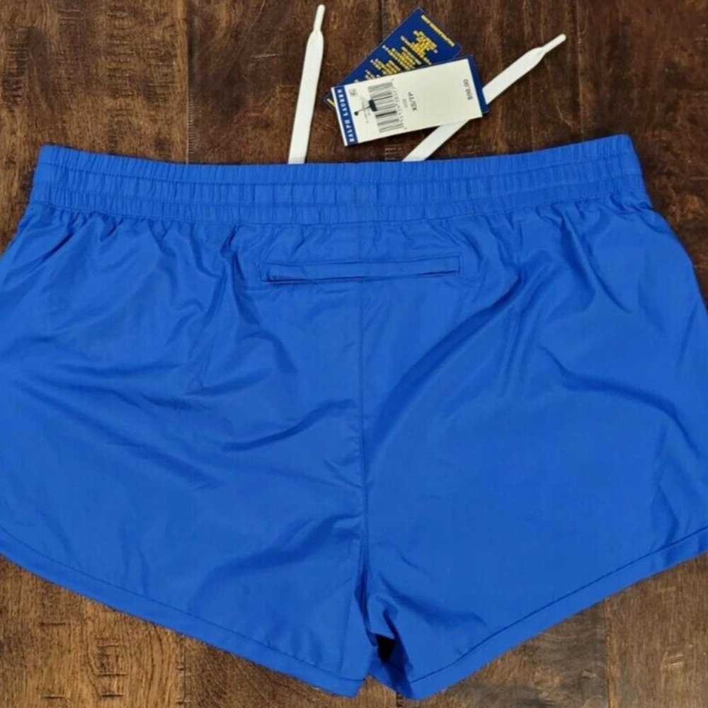 NWT Polo Ralph Lauren Women’s Blue Running Athletic Shorts - Picture 5 of 7
